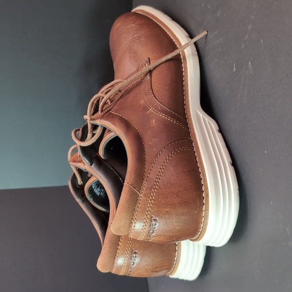 Rockport Men's Brown Leather Upper Lace-up Dress Shoes,Size 8.5 US M. - Picture 6 of 13